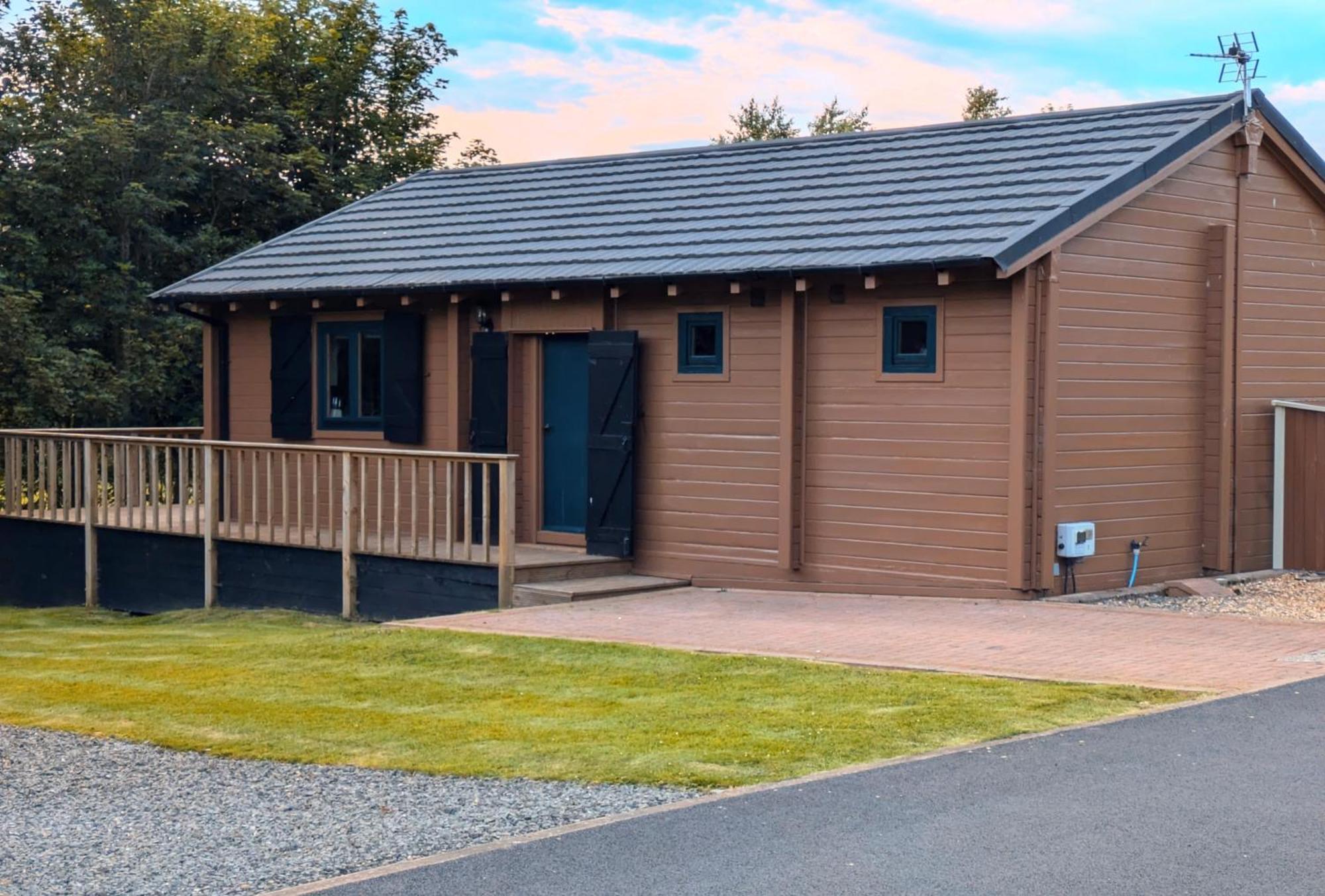 Rustic Lodge Retreat At Riverview Holiday Park Newcastleton 외부 사진